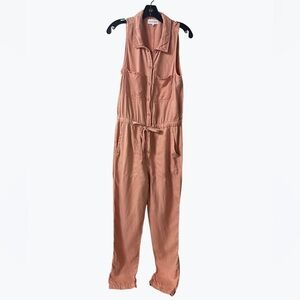 Bella Dahl Sierra Linen-Blend Jumpsuit Size Medium